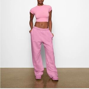 SKIMS Pink Track Pants